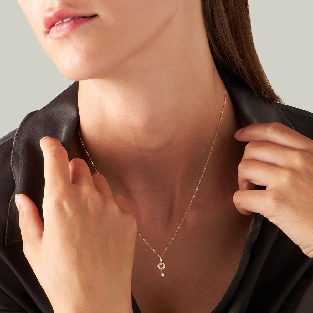 Pendente Cuore Poème Oro Giallo 375/1000 Cubic Zirconia Bianco 1410465