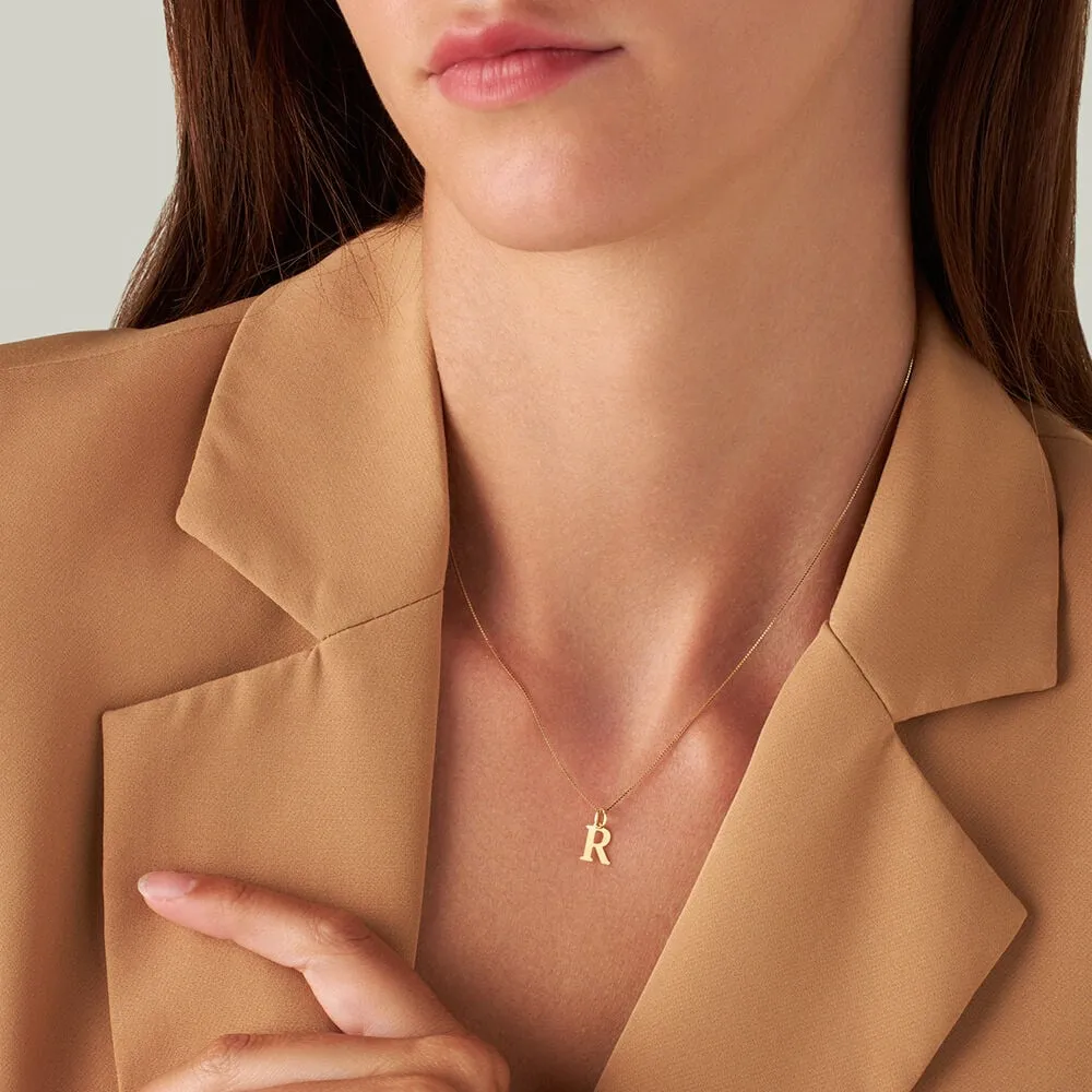 Pendente Lettera R Poème Oro Giallo 375/1000 1411869