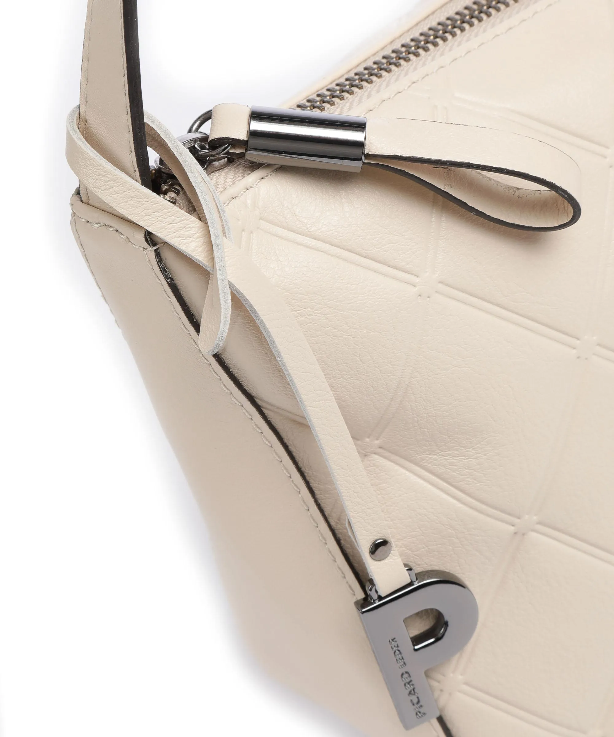  Picard Voila Borsa a spalla pelle a grana fine beige  