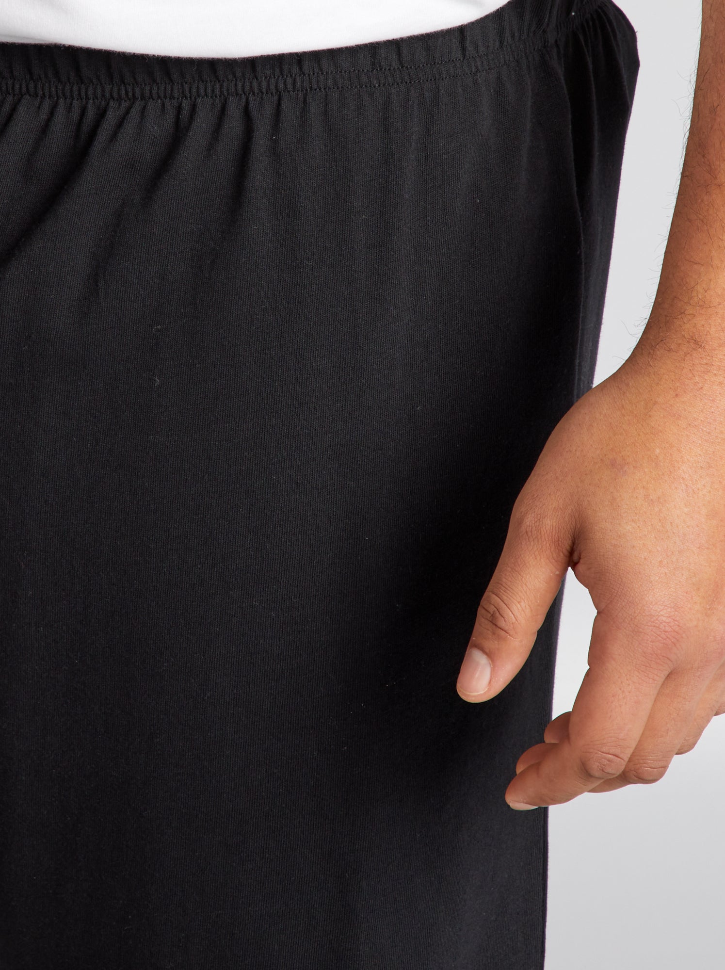 Pigiama corto 'Mario' shorts + t-shirt - 2 pezzi - NERO