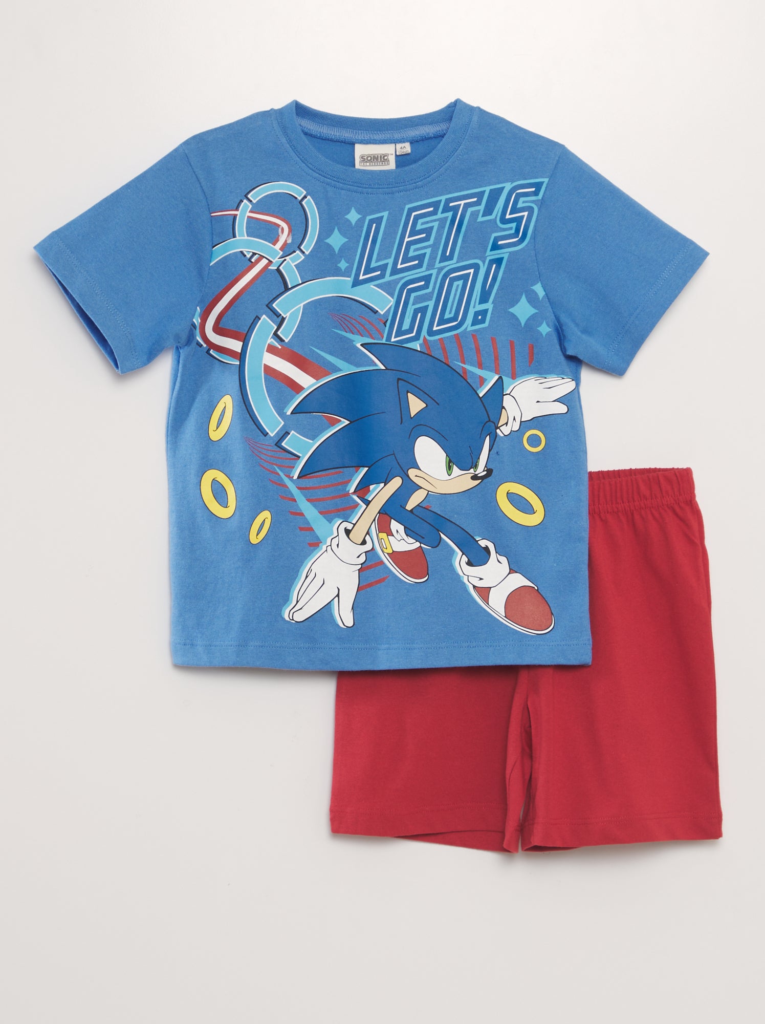 Pigiama corto 'Sonic' - 2 pezzi - BLU