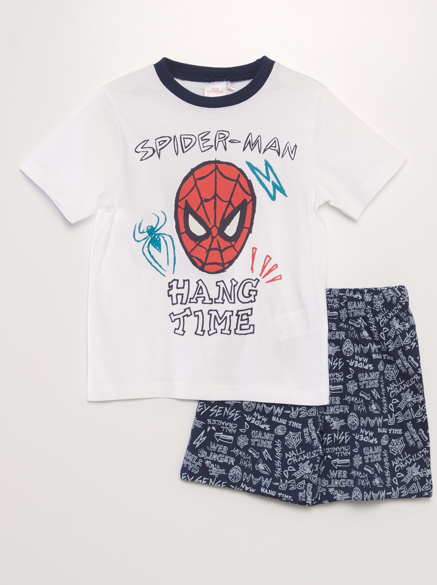 Pigiama corto 'Spider-Man' - 2 pezzi - BIANCO