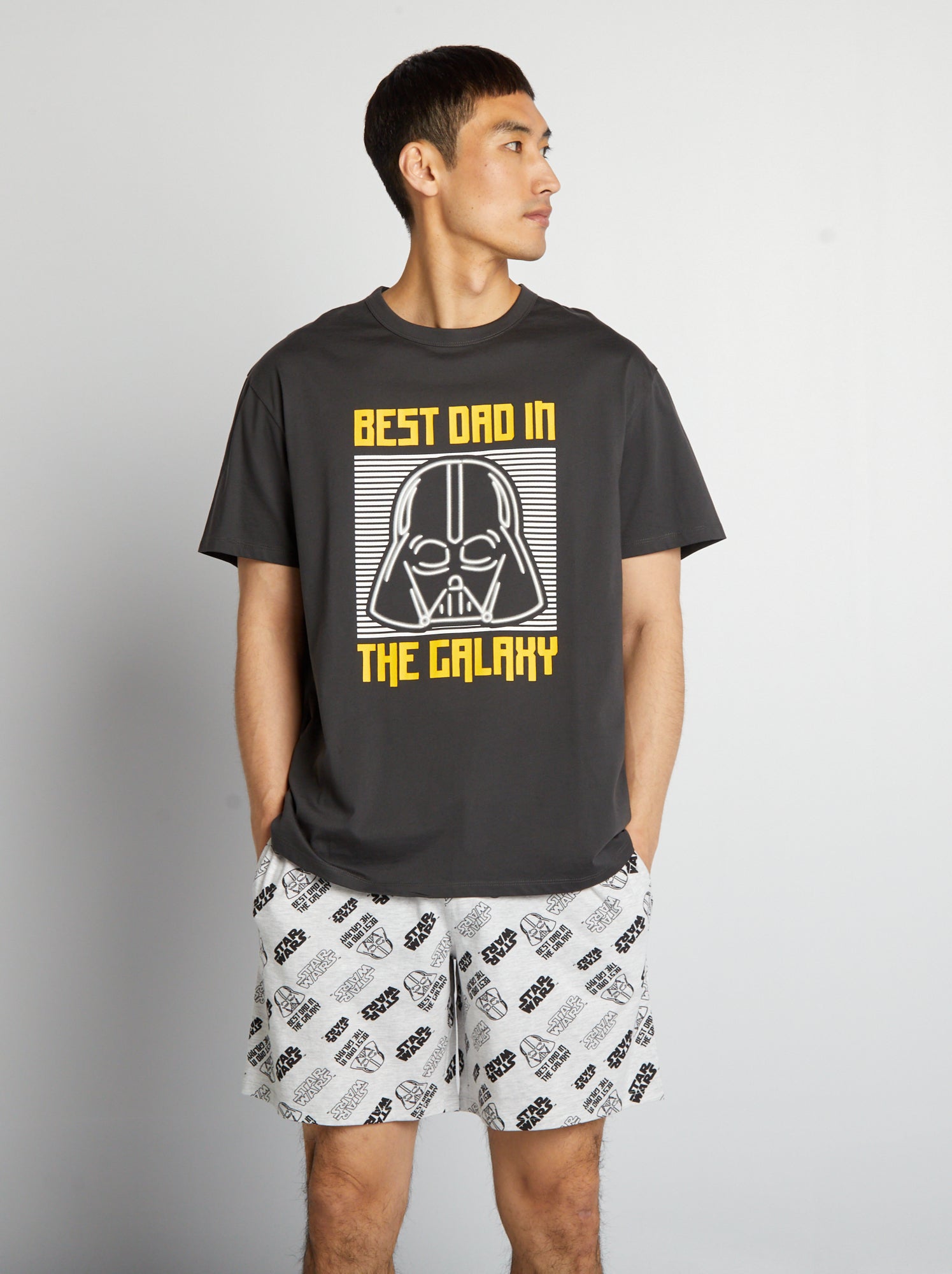 Pigiama corto 'Star Wars' in jersey - 2 pezzi - GRIGIO