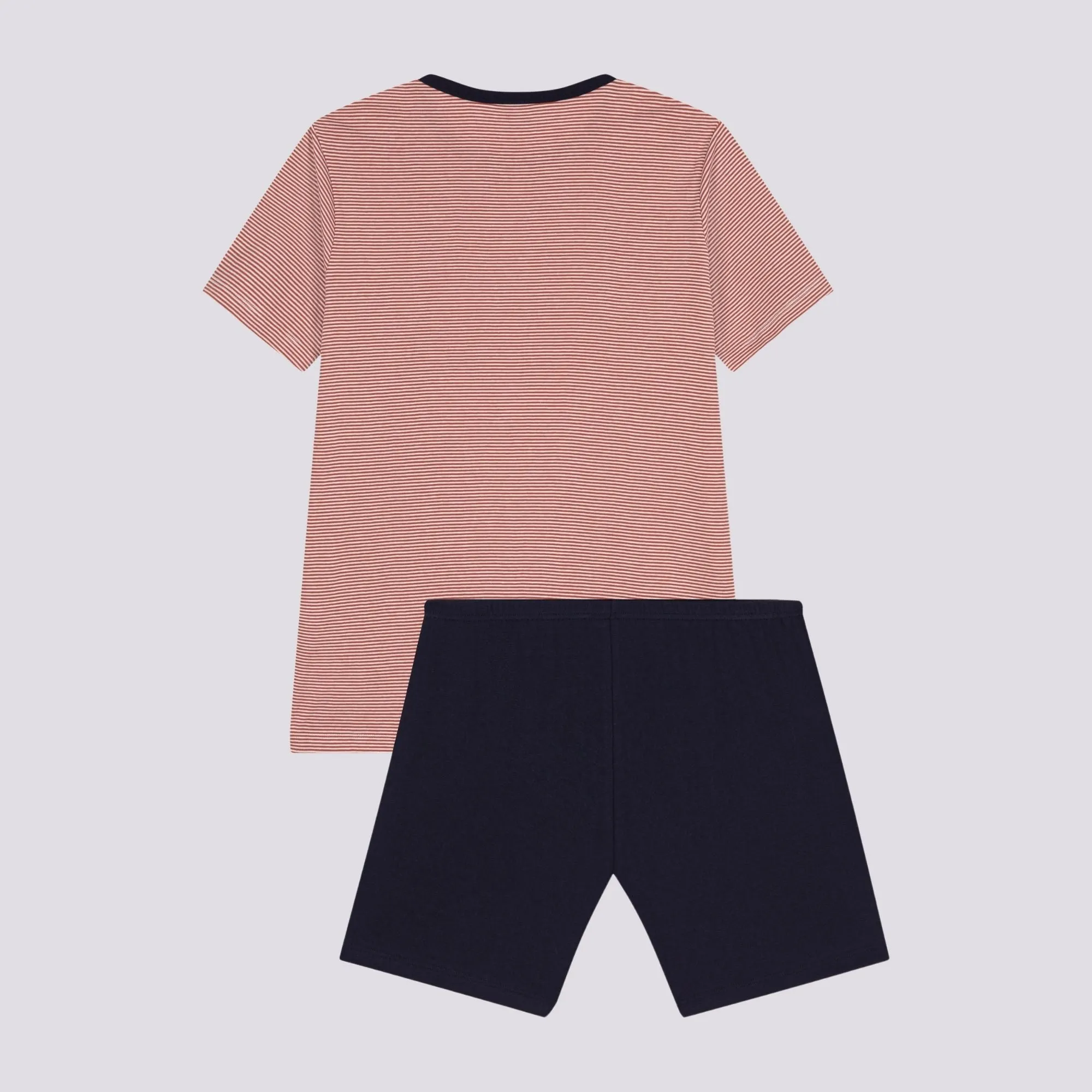 PIGIAMA ROSA SHORT IN COTONE JUNIOR