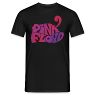 'Pink Floyd Lettering Pink' Maglietta uomo 