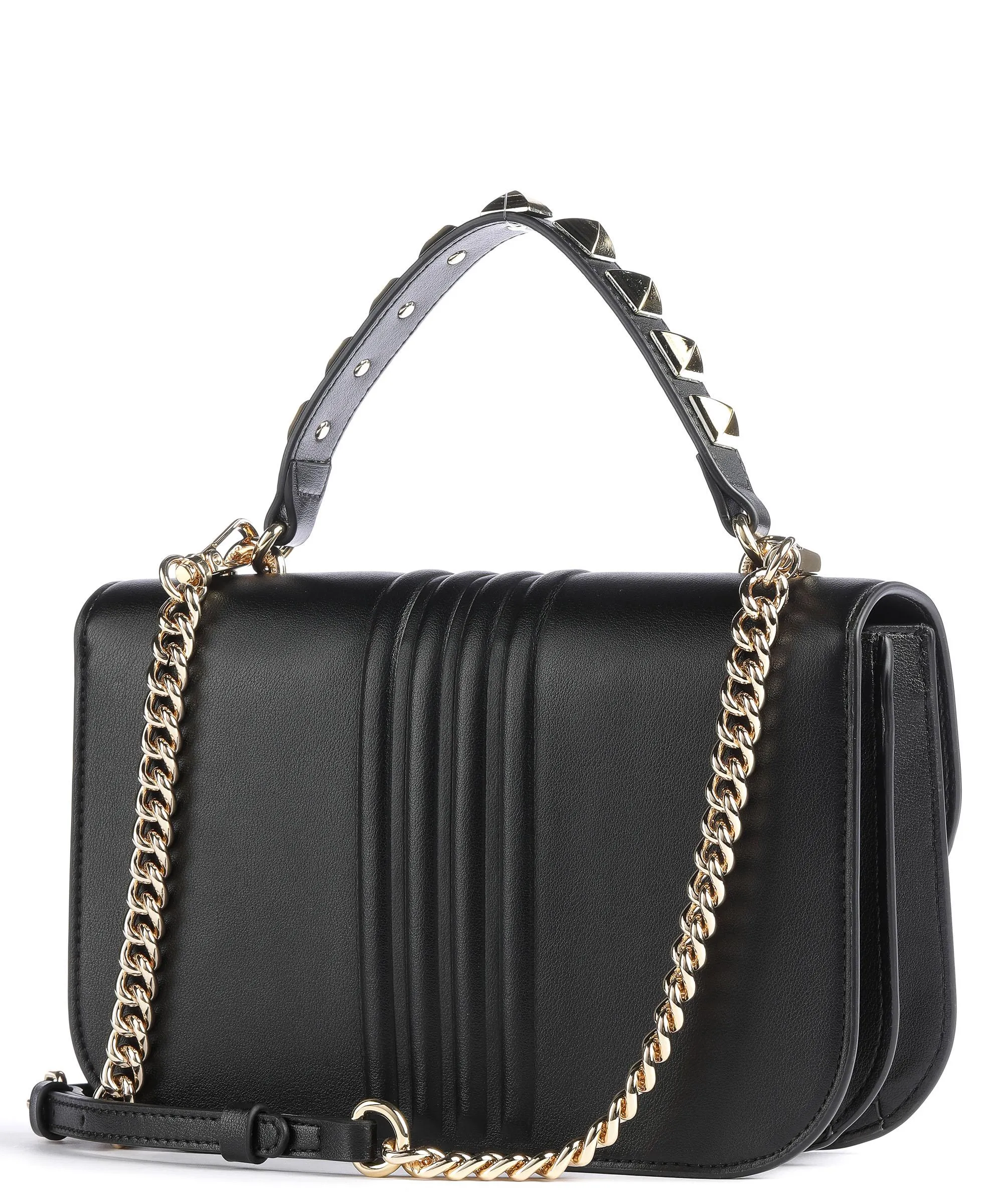  Pinko Love Bell Classic Borsa a mano pelle di vacchetta finemente grana nero  