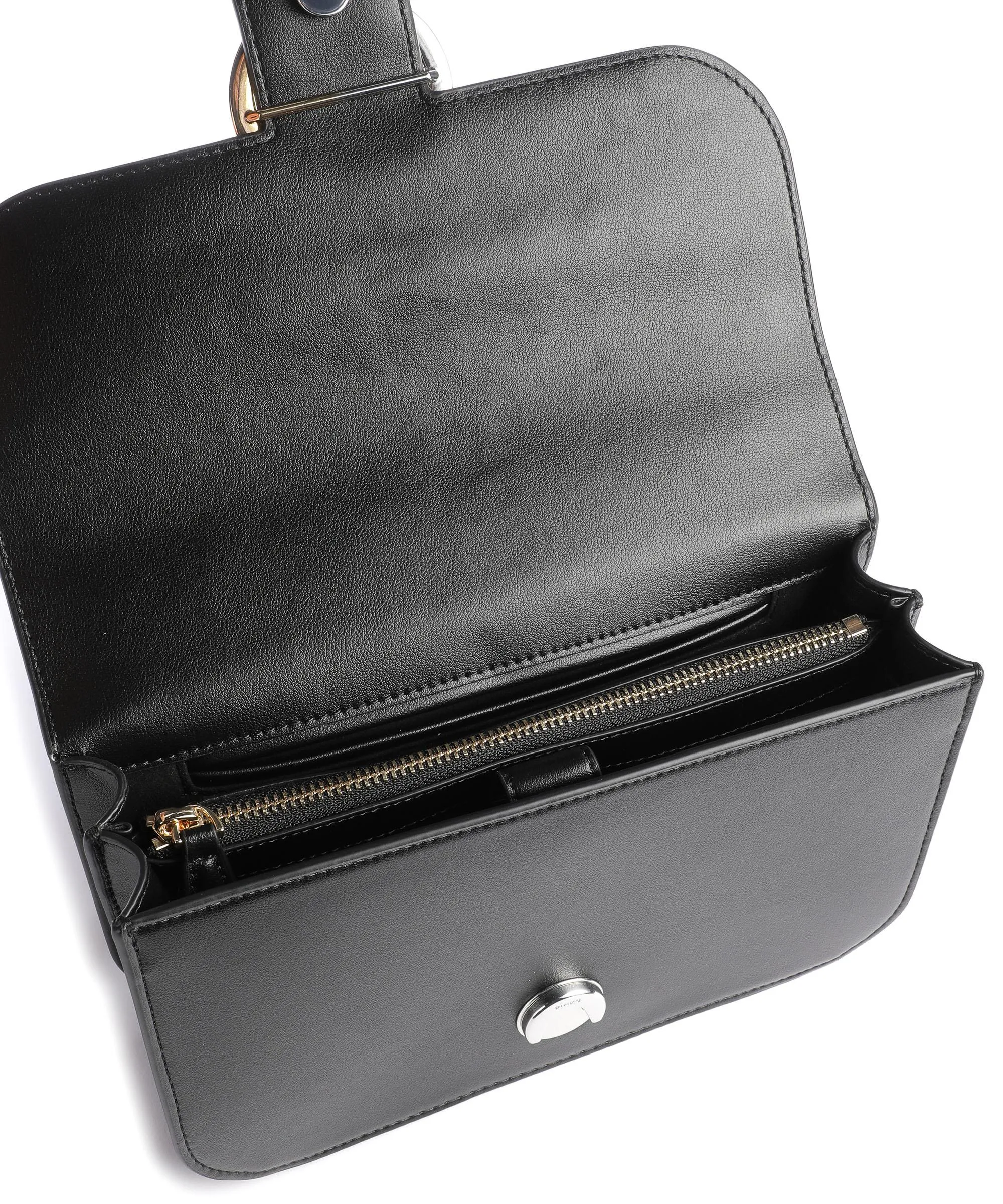  Pinko Love Bell Classic Borsa a mano pelle di vacchetta finemente grana nero  
