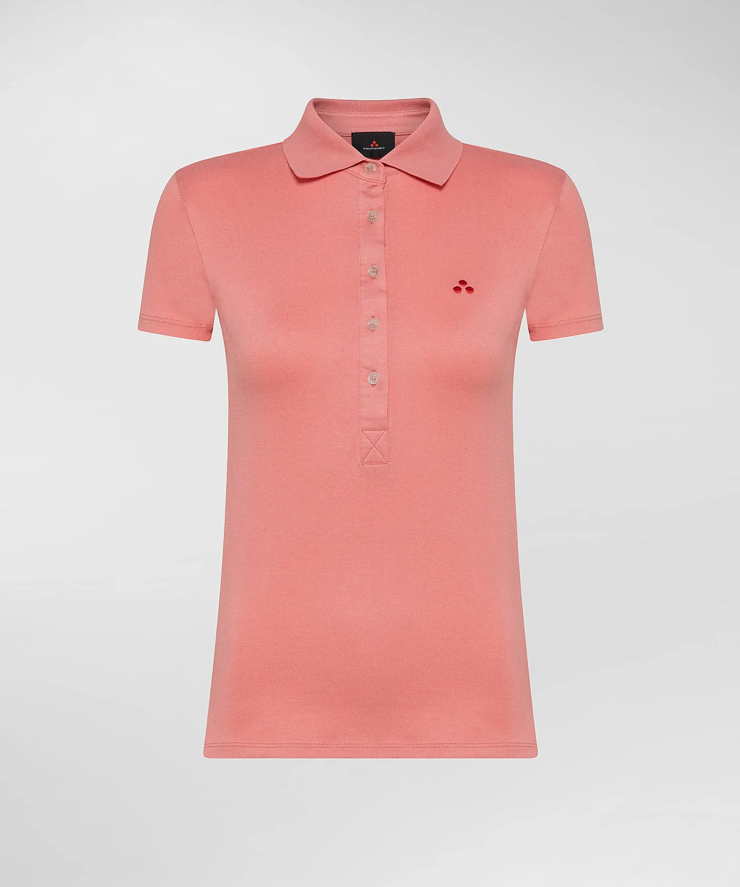 Piquet Polo with Short Sleeves / Pink