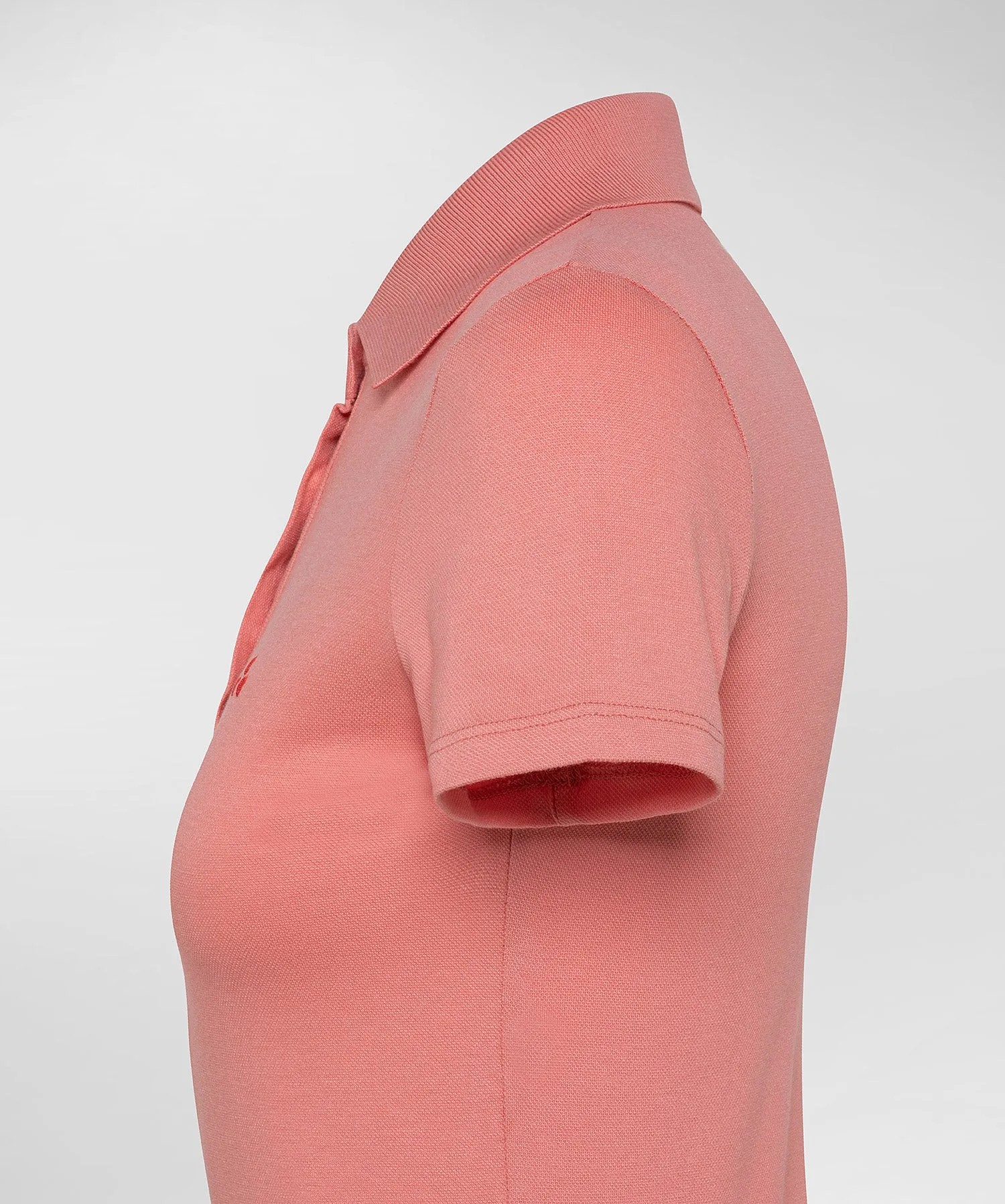 Piquet Polo with Short Sleeves / Pink