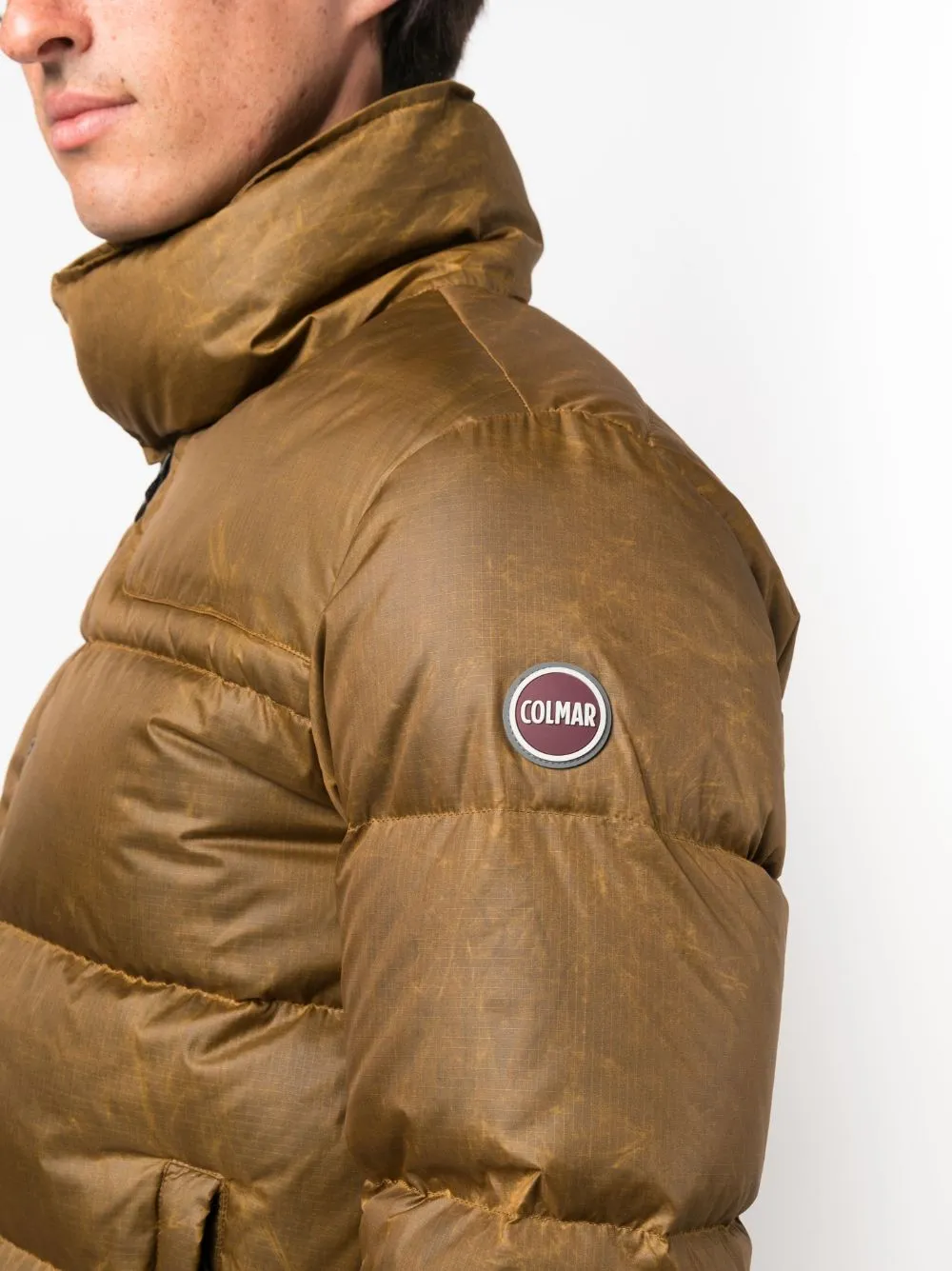 piumino bronzo logopatch