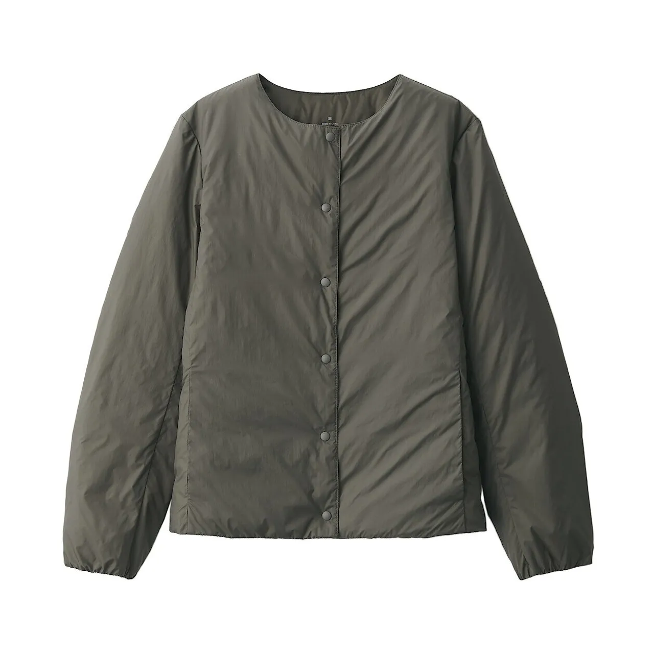 Piumino leggero senza colletto in nylon