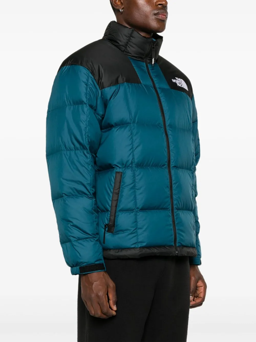 Piumino Lhotse verde petrolio e nero