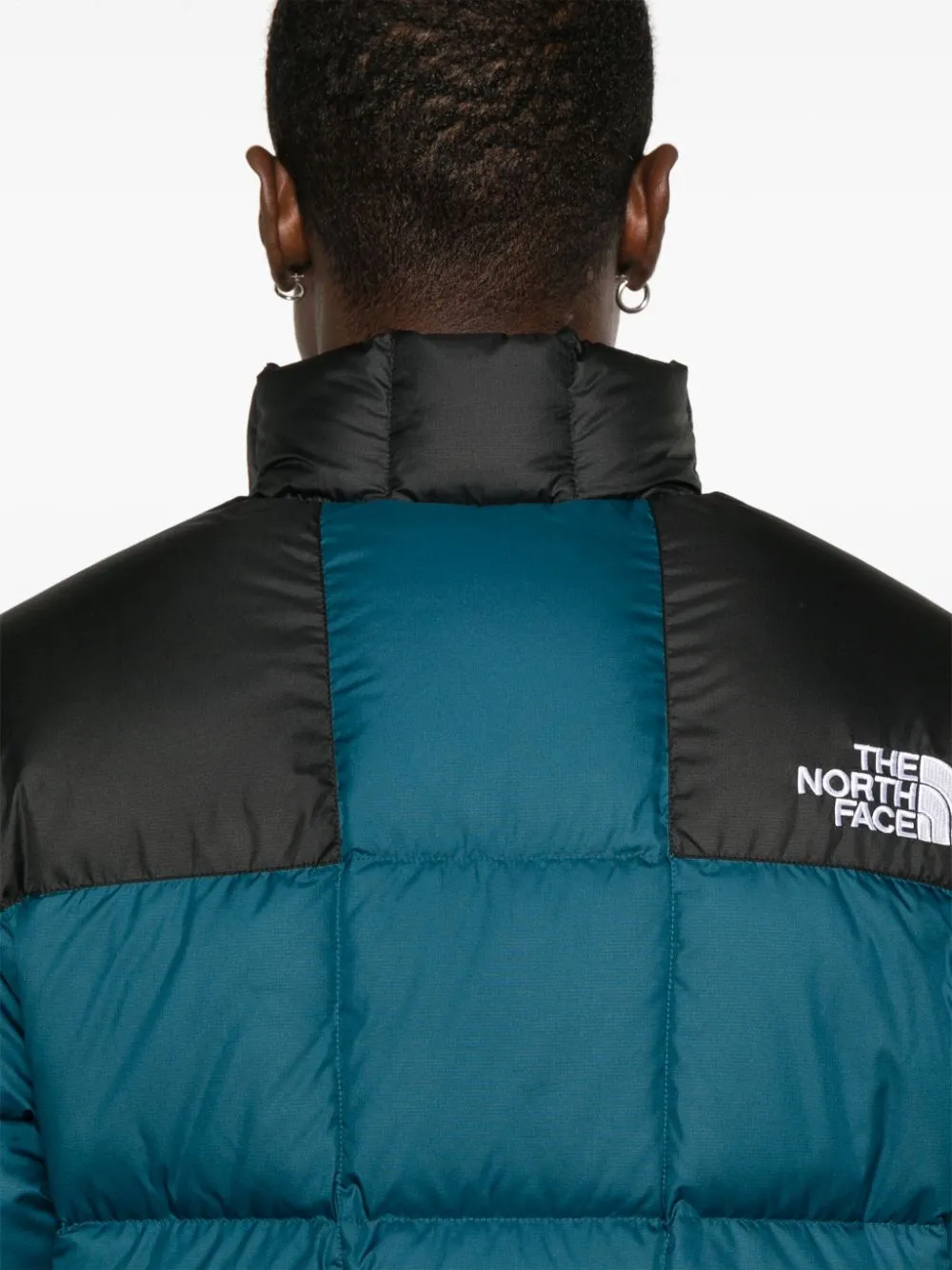 Piumino Lhotse verde petrolio e nero