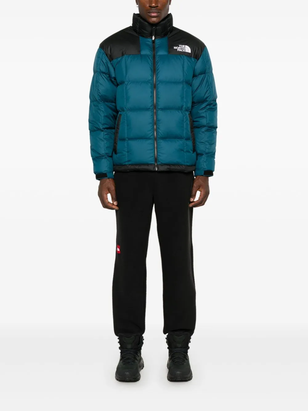 Piumino Lhotse verde petrolio e nero