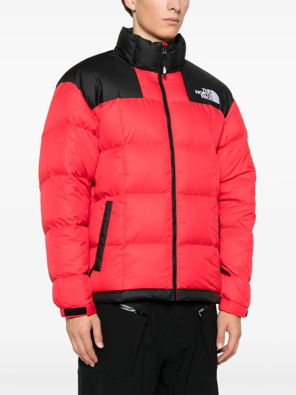 Piumino Lhotse verde rosso e nero