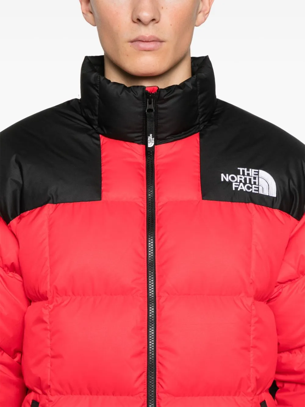 Piumino Lhotse verde rosso e nero