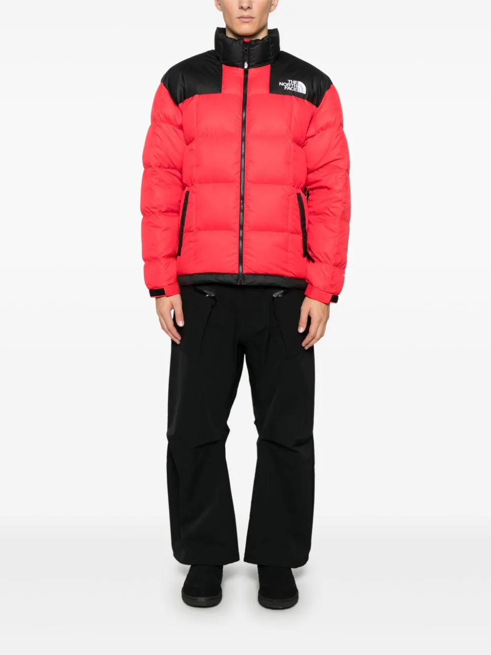 Piumino Lhotse verde rosso e nero