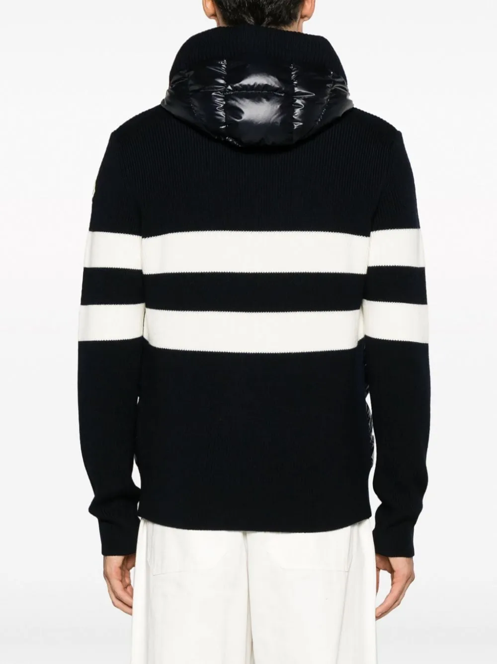 piumino moncler dettagli in maglia