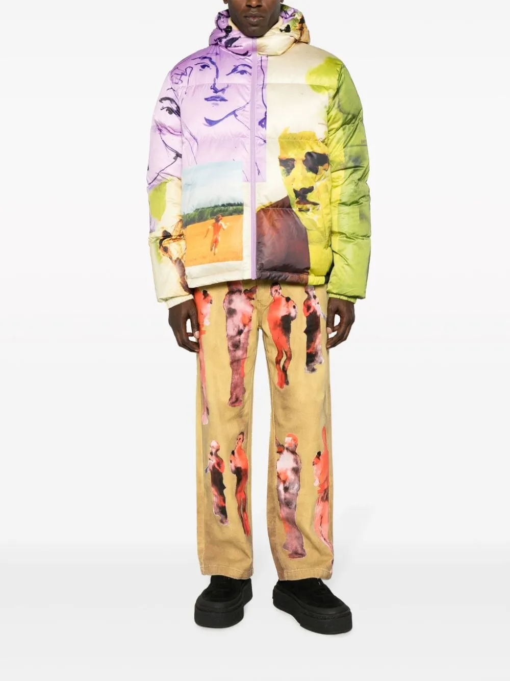 piumino puffer multicolor