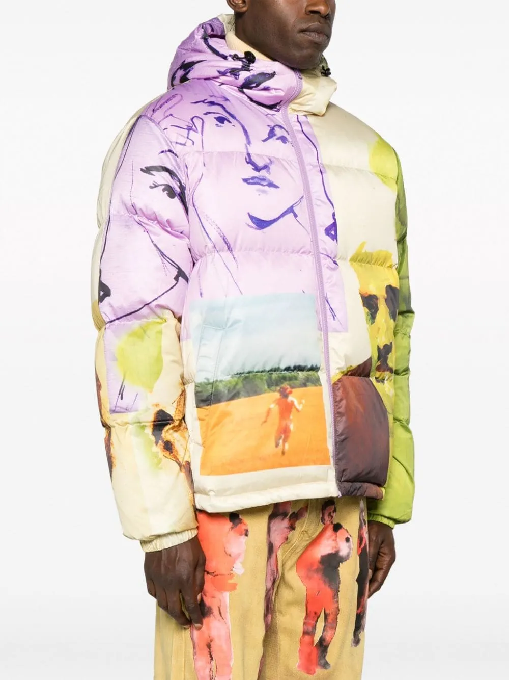 piumino puffer multicolor