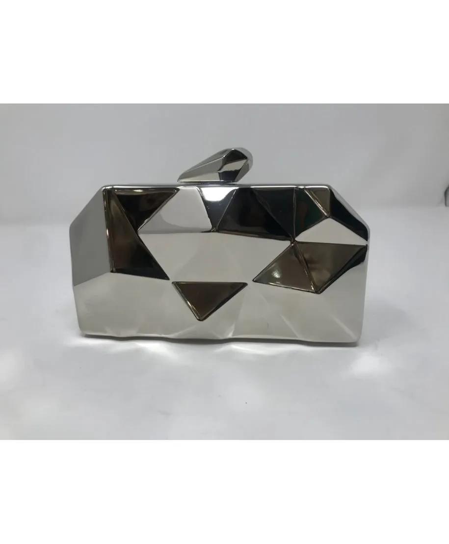 Pochette argento - Borsetta da cerimonia con tracolla