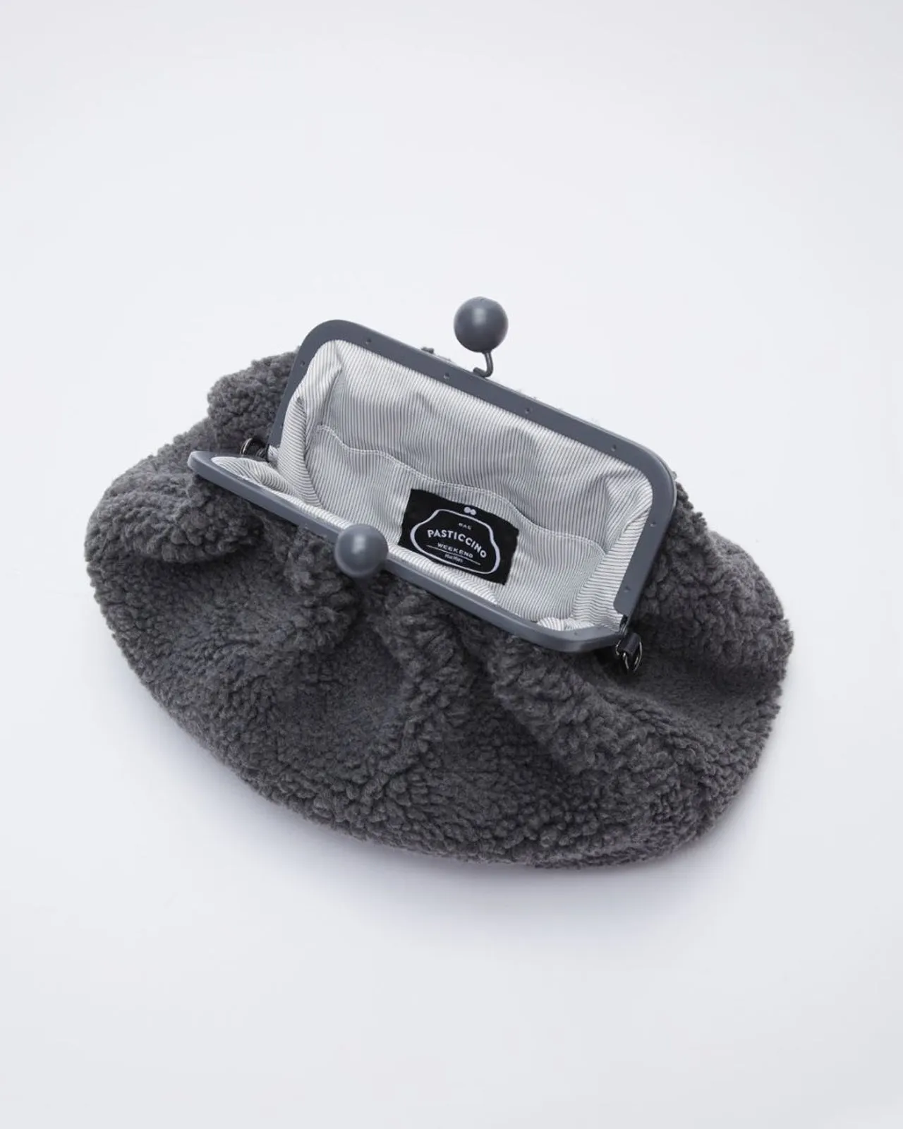 Pochette Vociare teddy grigia