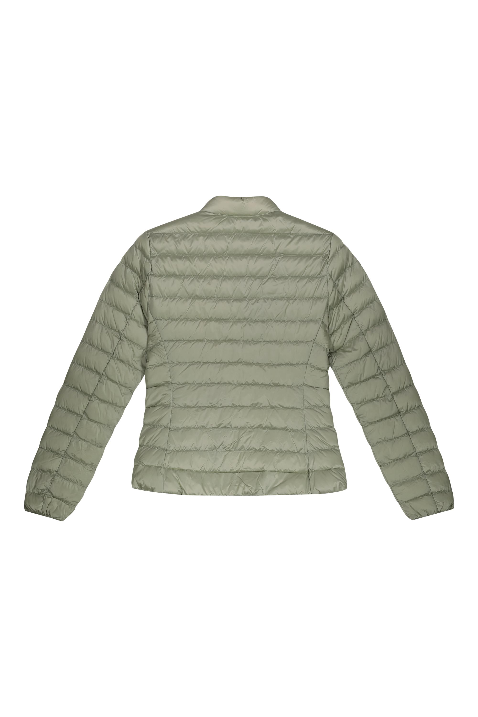 POLA LONG – Piumino verde menta senza cappuccio