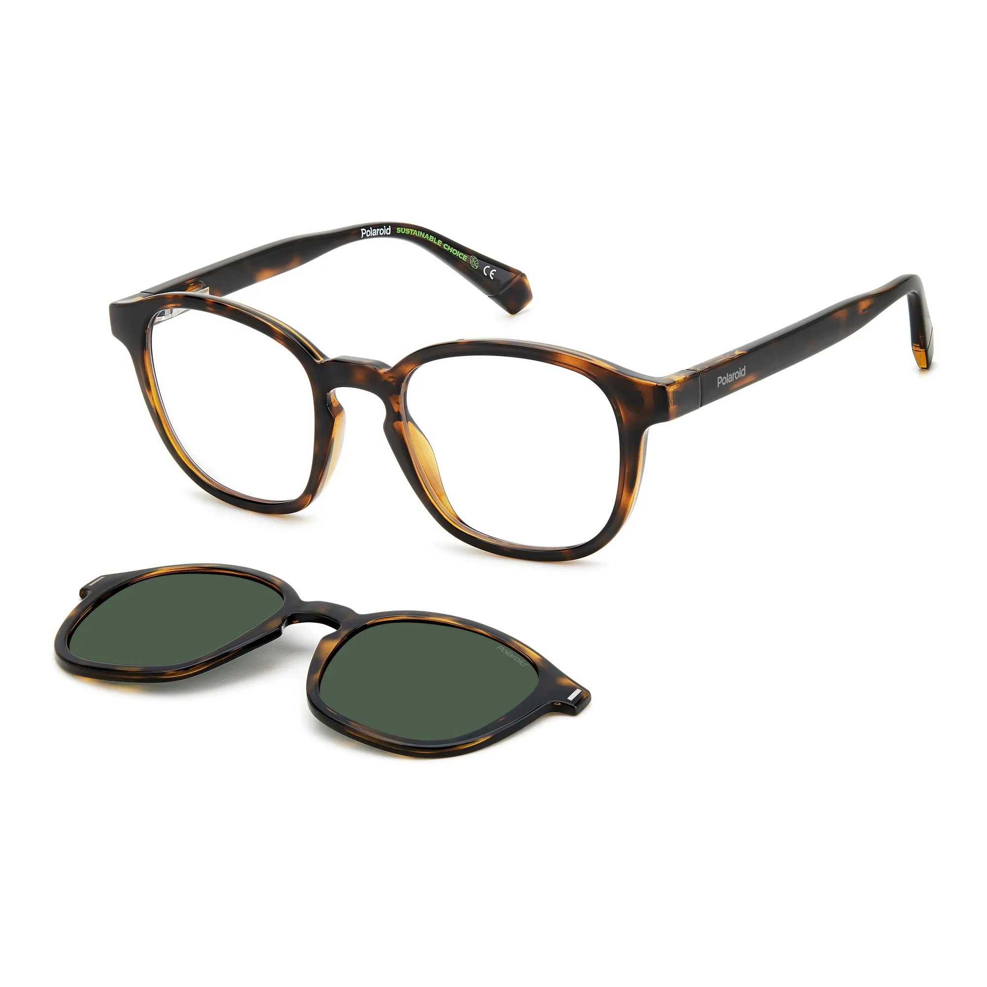   Polaroid PLD 6203/CS Clip-on 086 UC Avana | Occhiale Da Vista Unisex 