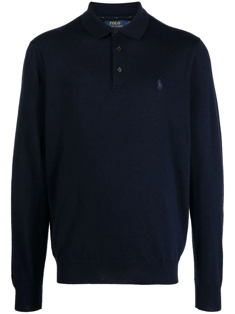 polo blu manica lunga