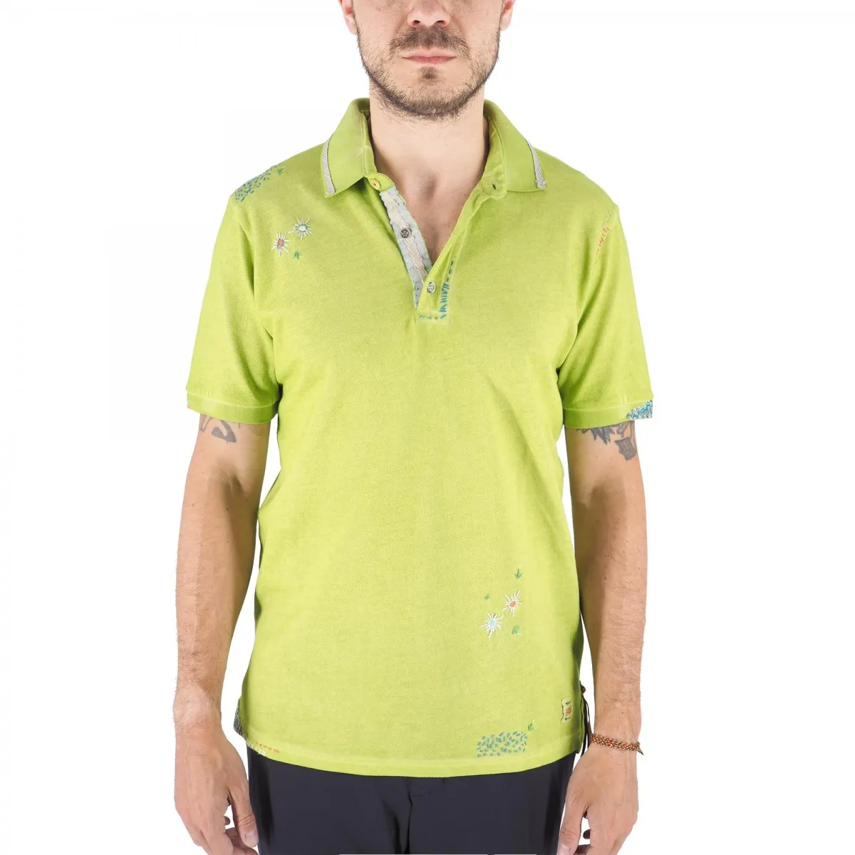 Polo In Piquet Ricky Con Ricamo