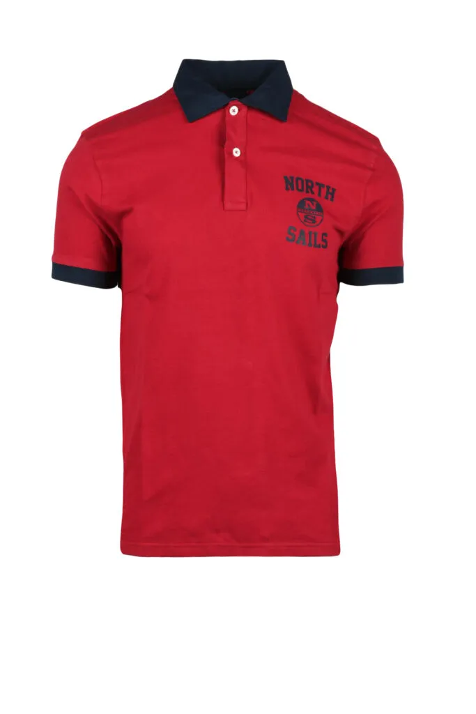 Polo manica corta NORTH SAILS  Rosso