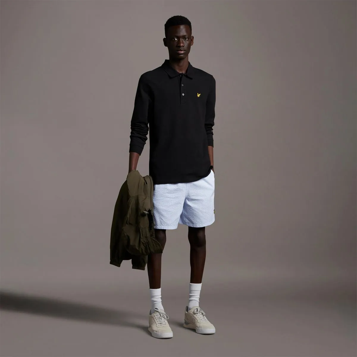 POLO Uomo LYLE & SCOTT 1874 LP400VOG LS POLO Z86 JET BLACK