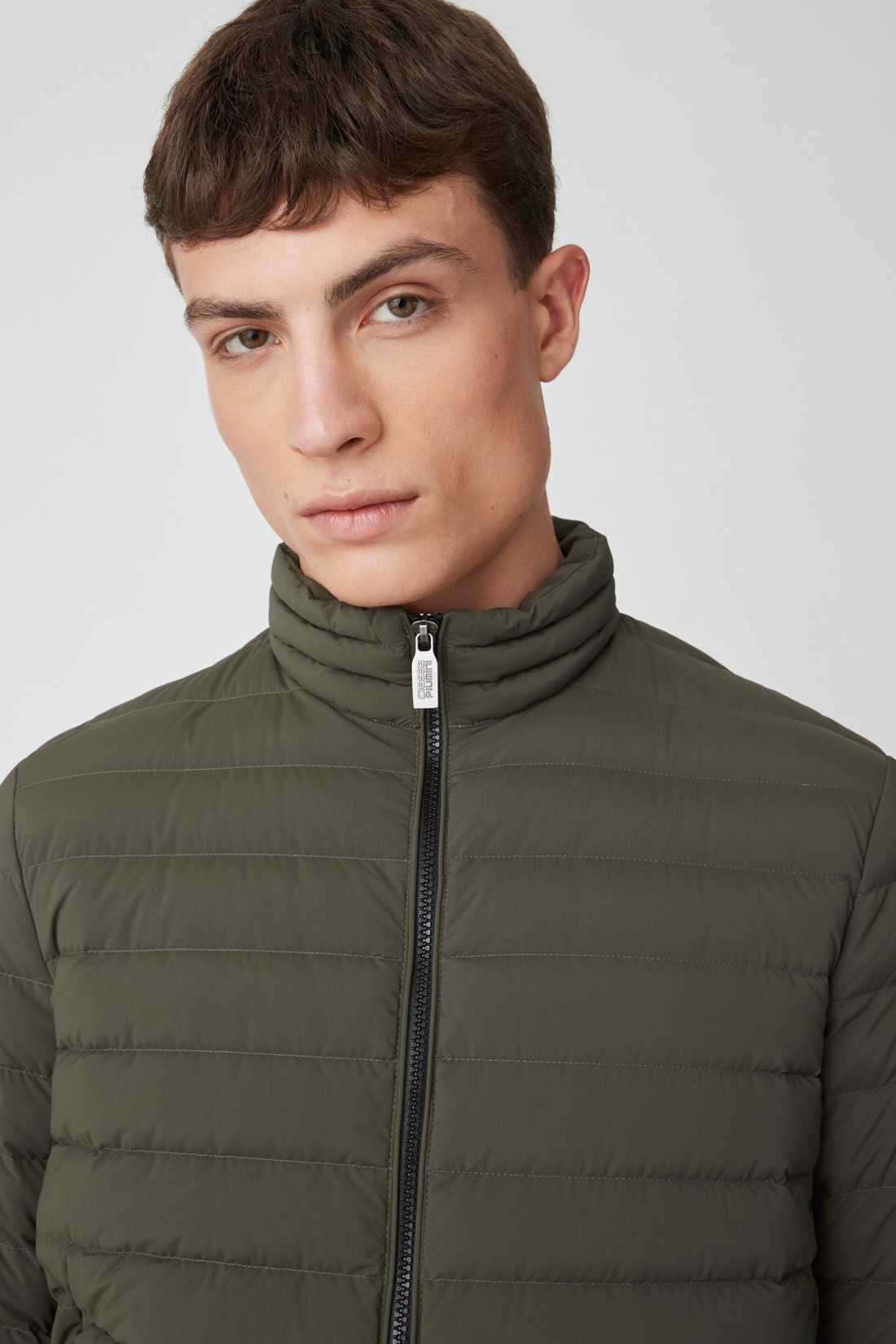 PRINCE – Piumino verde in nylon stretch