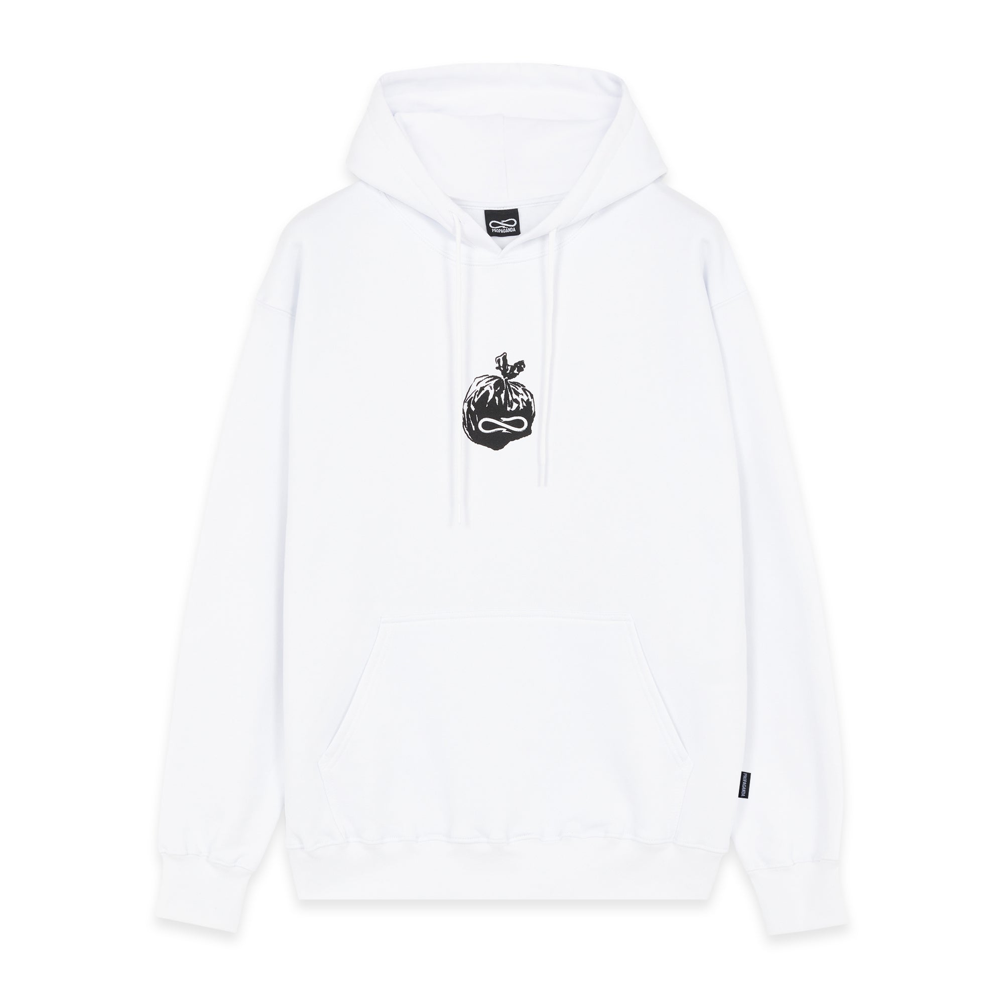 Propaganda sweatshirt with hood and kangaroo pocket Bags Hoodie 22FWPRFE771-02 white