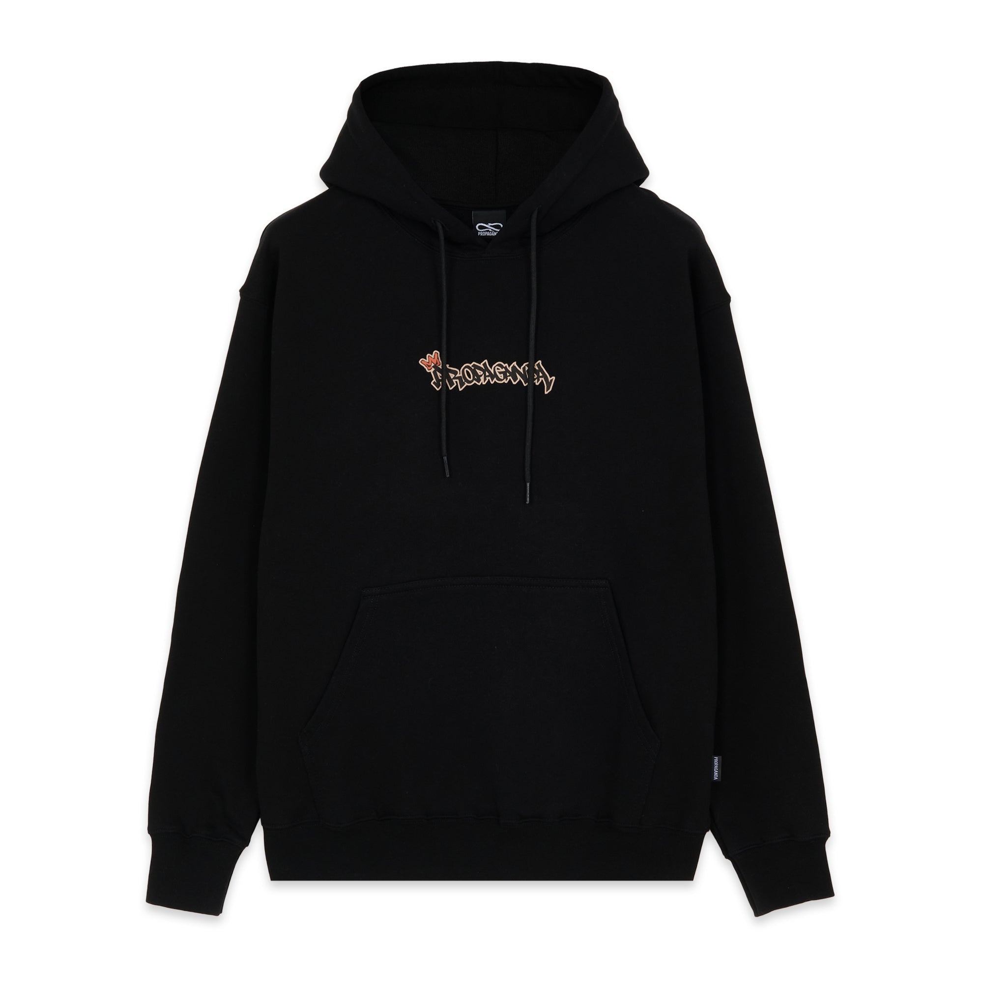 Propaganda sweatshirt with hood and kangaroo pockets Prince Hoodie 22FWPRFE744-01 black