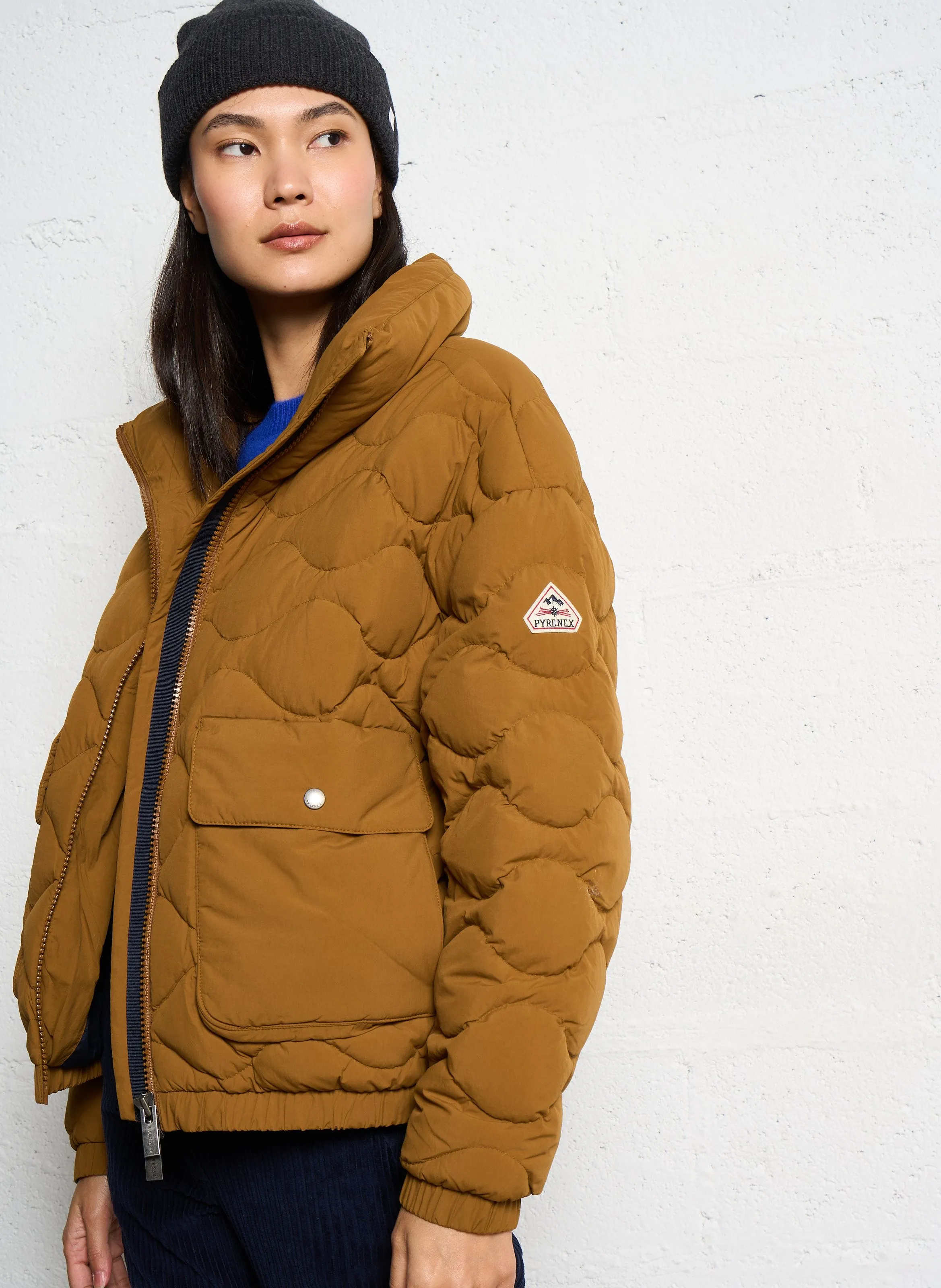  PYRENEX   ENOLA - Piumino oversize a collo alto | Marrone
