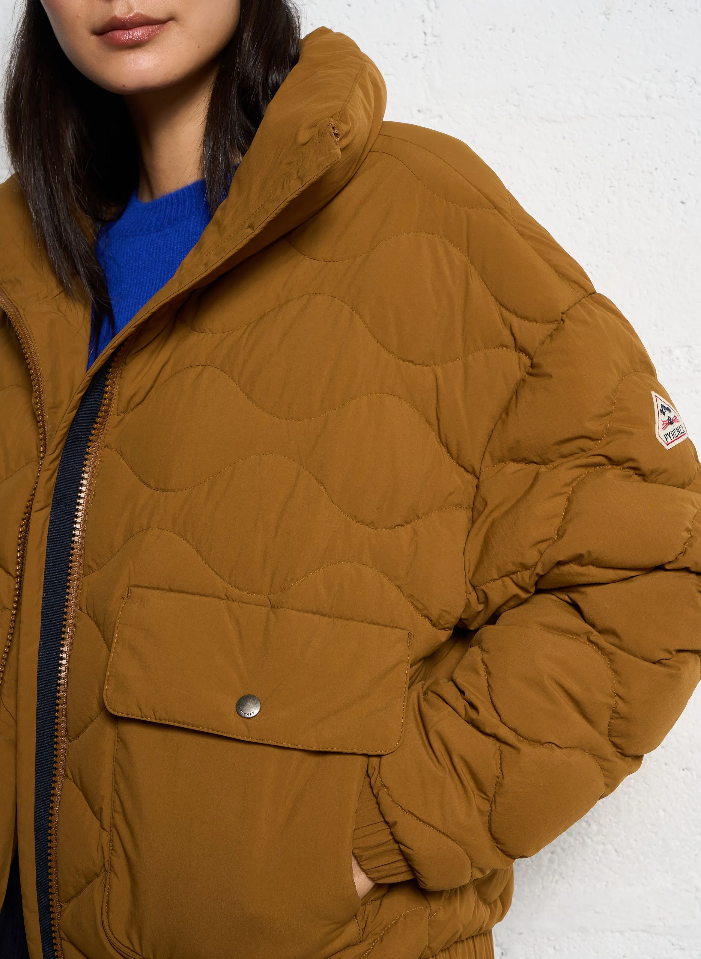  PYRENEX   ENOLA - Piumino oversize a collo alto | Marrone