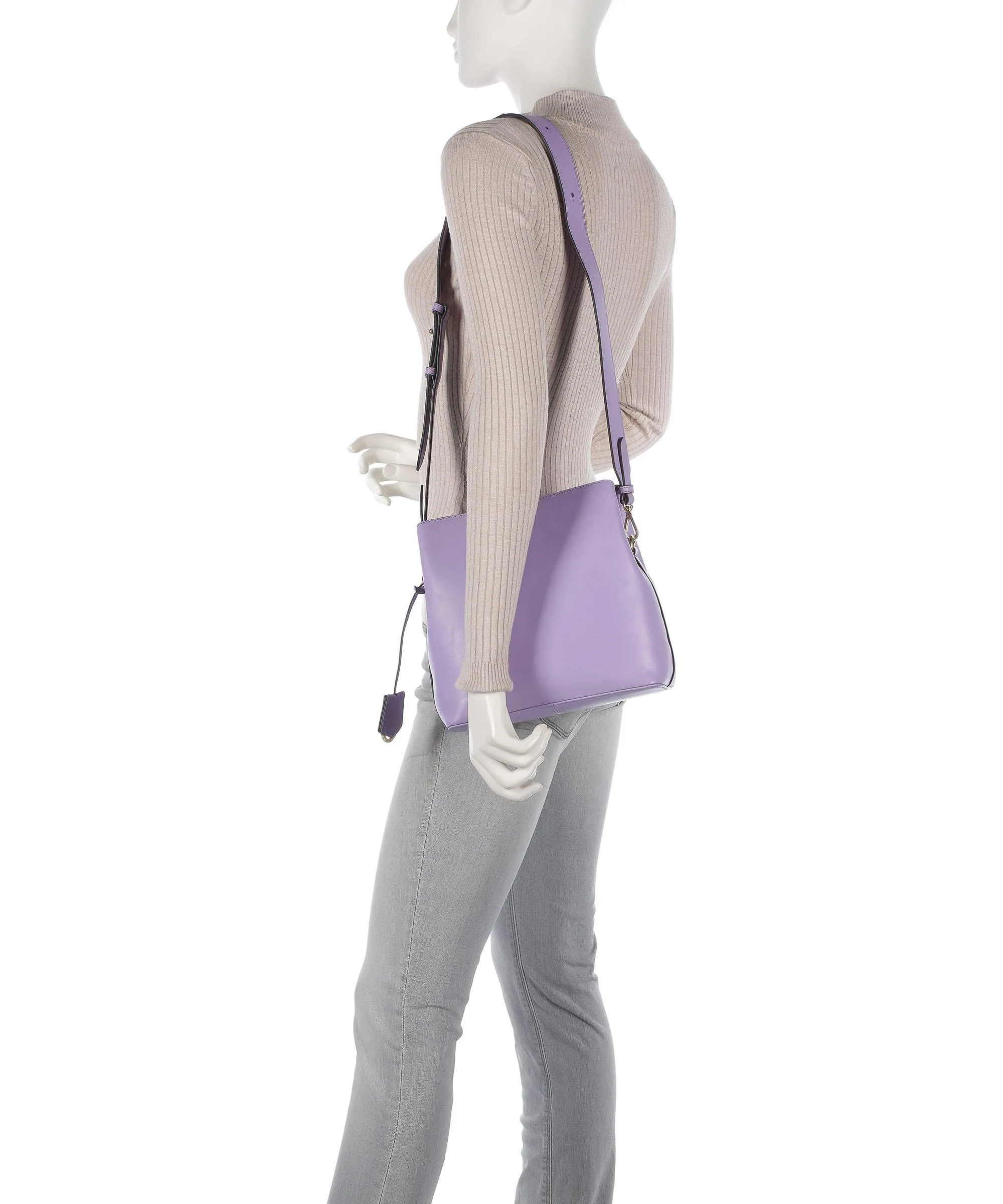  Radley London Dukes Place Borsa a tracolla pelle di vacchetta grana lavanda  