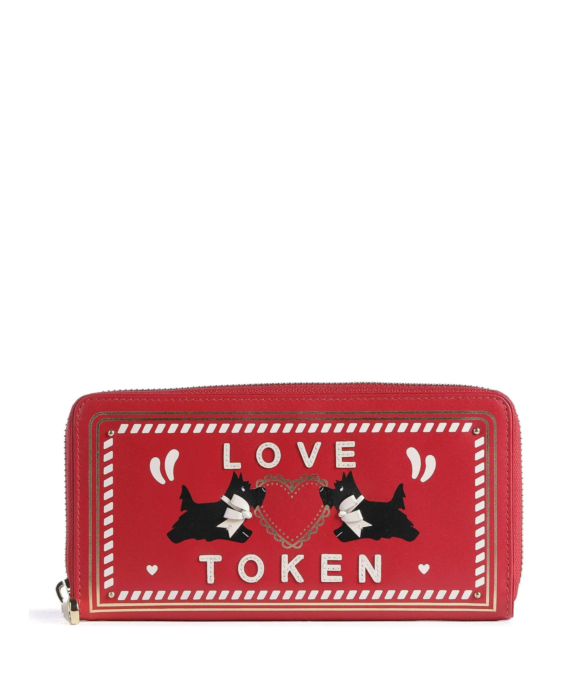  Radley London Valentines Portafoglio pelle granulata rosso  