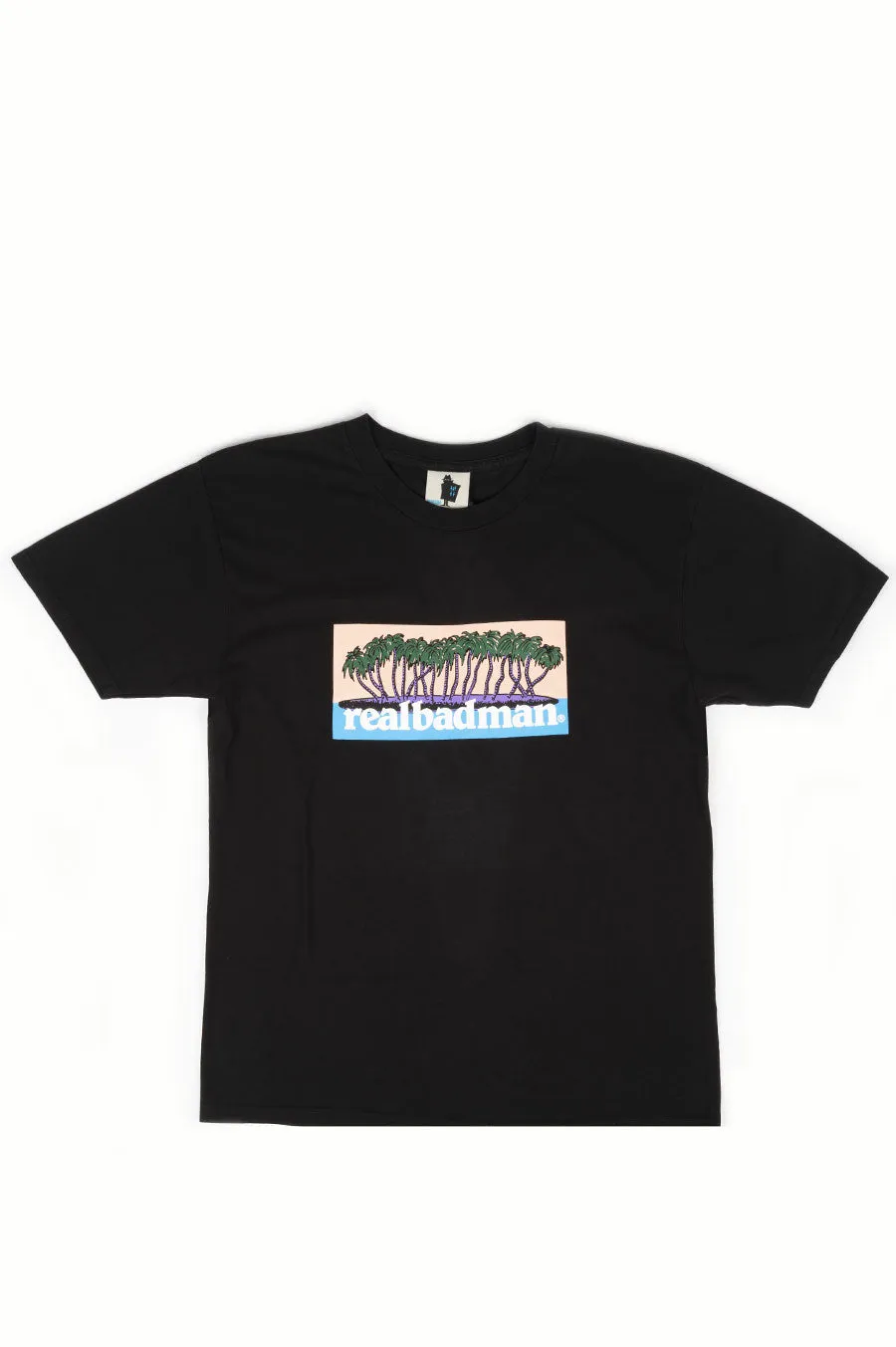 REAL BAD MAN ALOHAHAHA S/S TEE BLACK