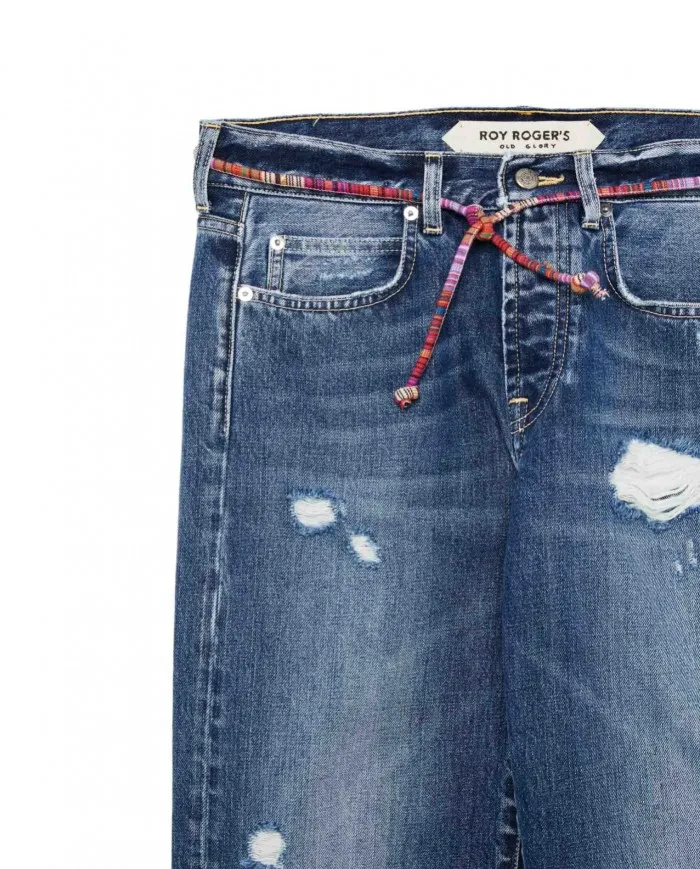ROY ROGER'S Jeans Donna A22RND011D1950405 NEW OSKAR A-EE Denim old glory boyfriend cropped fit 01 SAMUEL
