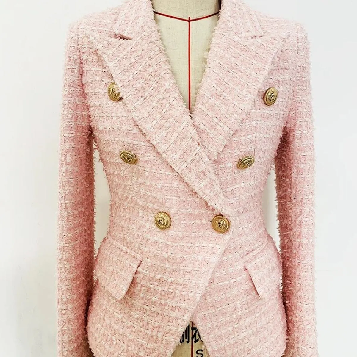 Runway Tweed Jackets Donna Giacca da donna firmata Runway High 2023 Giacca A/I