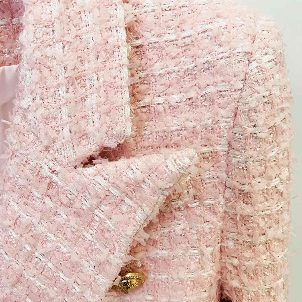 Runway Tweed Jackets Donna Giacca da donna firmata Runway High 2023 Giacca A/I