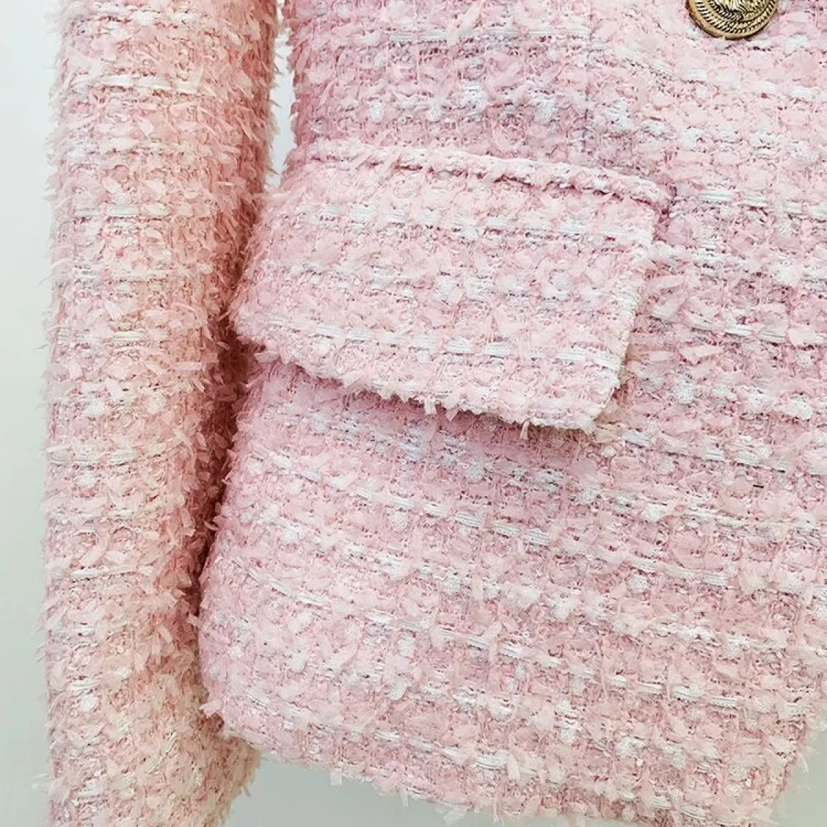 Runway Tweed Jackets Donna Giacca da donna firmata Runway High 2023 Giacca A/I
