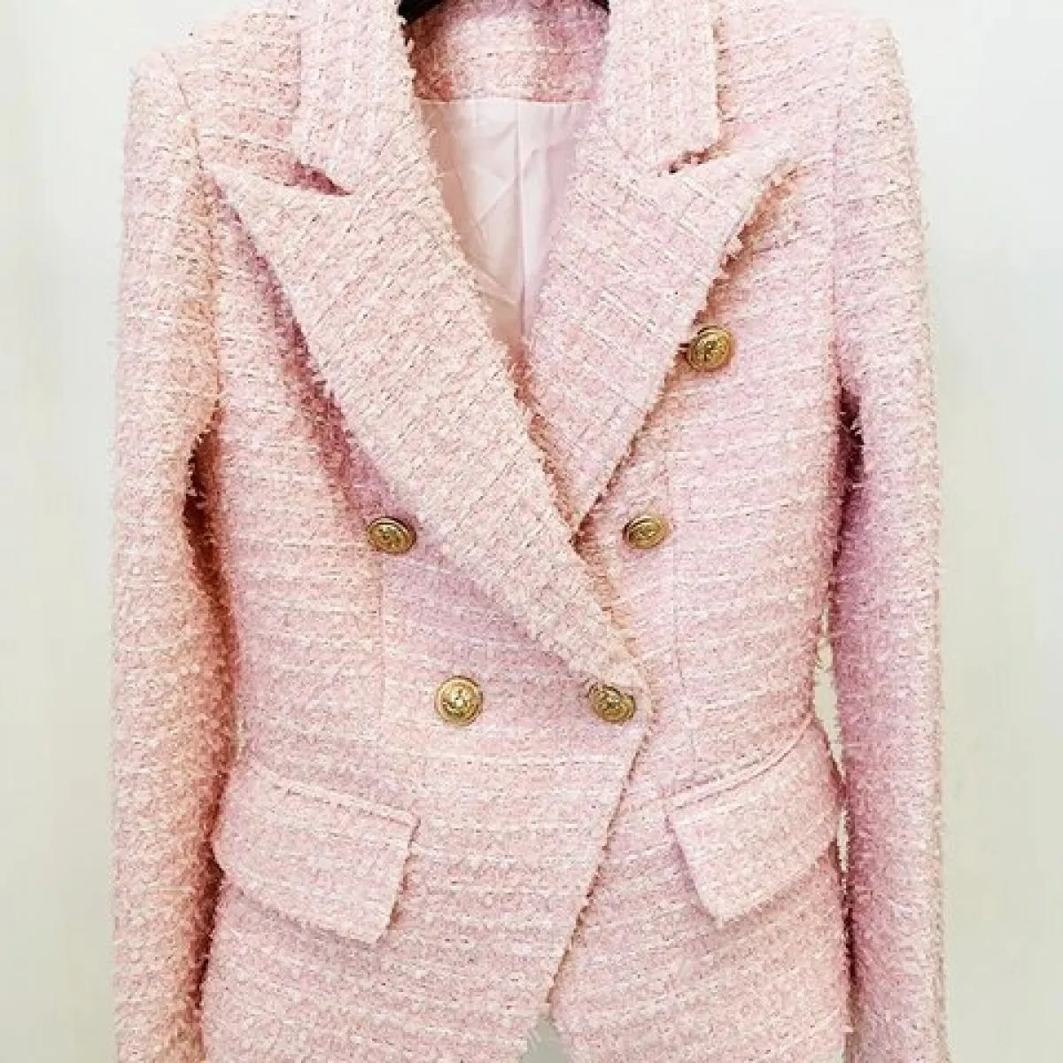 Runway Tweed Jackets Donna Giacca da donna firmata Runway High 2023 Giacca A/I