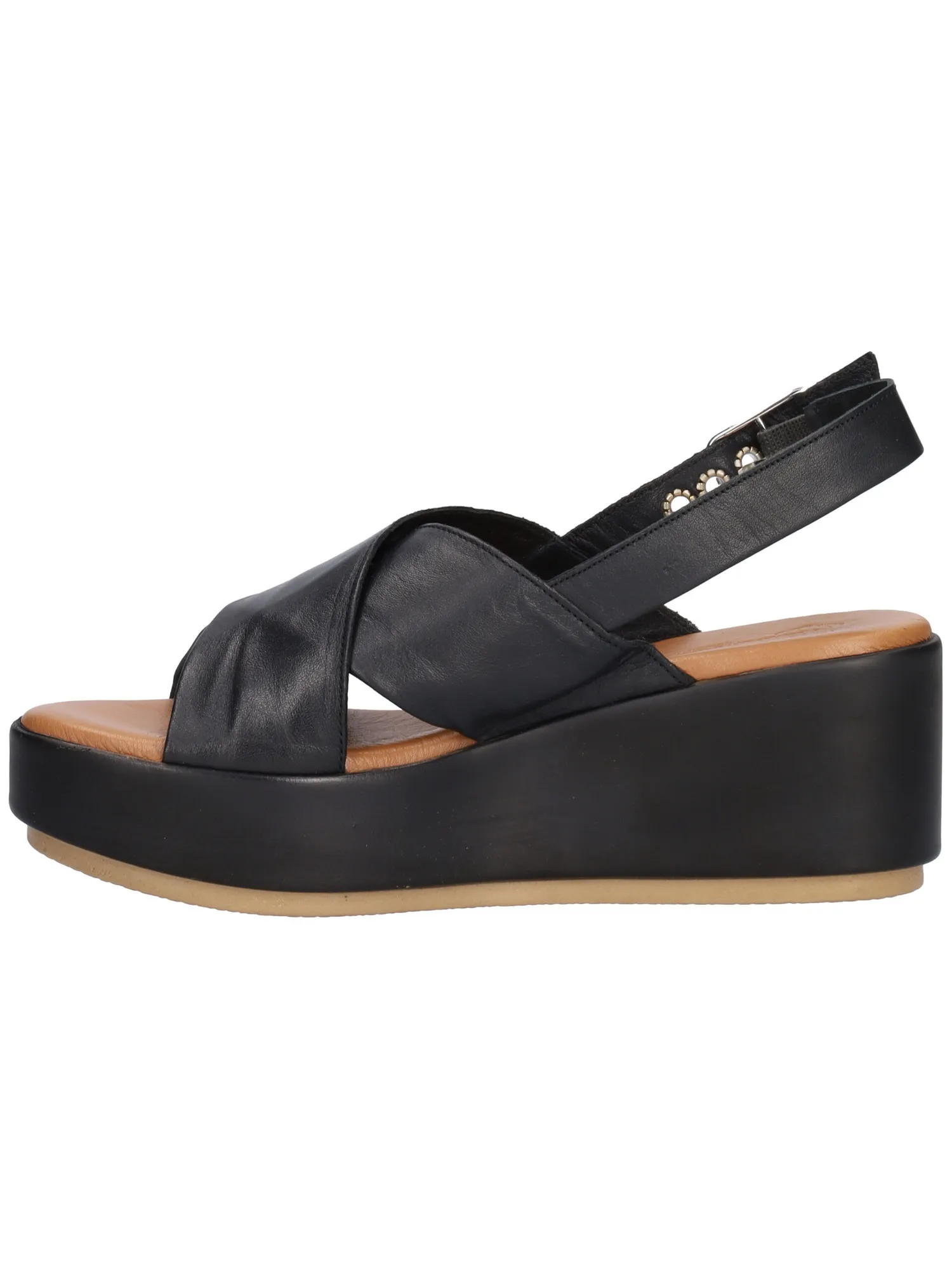 Sandalo con zeppa Lumberjack Johanna da donna nero