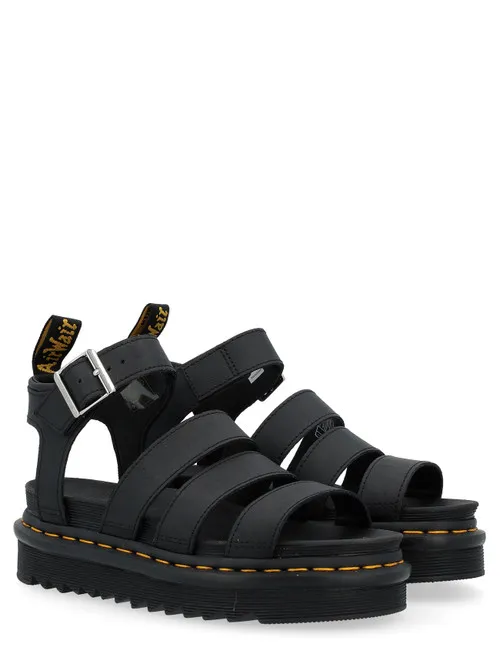 Sandalo Dr. Martens Blaire in pelle nera
