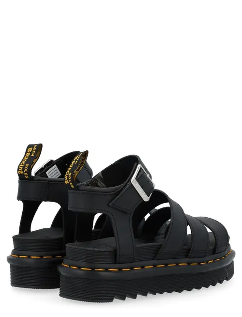 Sandalo Dr. Martens Blaire in pelle nera