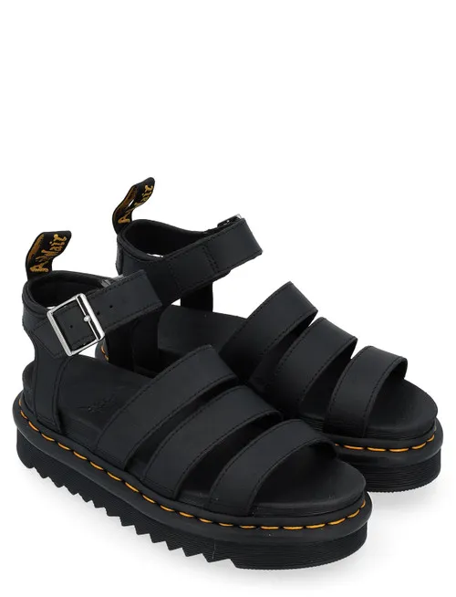 Sandalo Dr. Martens Blaire in pelle nera