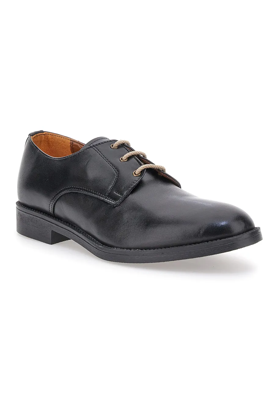 Scarpe Stringate in Pelle Nera Pittarello 0728